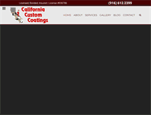 Tablet Screenshot of californiacustomcoatings.com